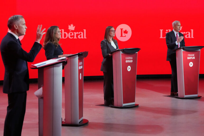 in-french-debate,-liberal-leadership-contenders-attack-trump,-poilievre-rather-than-each-other