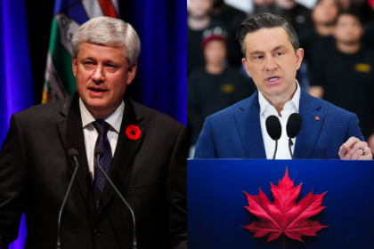 former-pm-harper-introduces-poilievre-at-edmonton-rally-drawing-15k-supporters