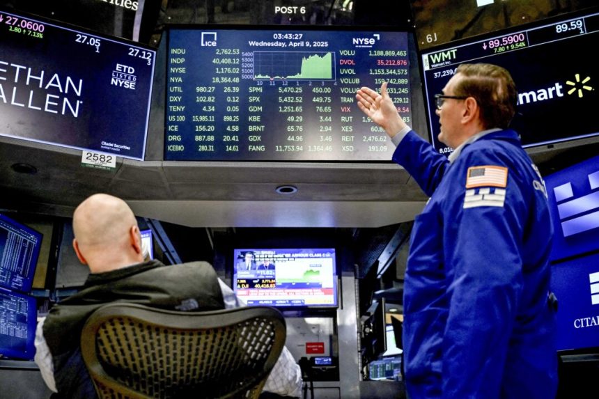 us-stocks-drop-day-after-trump-tariff-pause-announcement