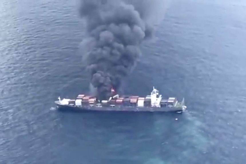 explosions,-fires-on-singapore-flagged-cargo-ship-in-indian-ocean