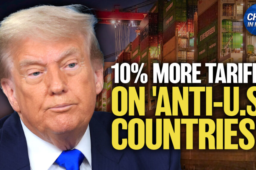 trump:-countries-supporting-brics’s-‘anti-american’-stance-will-get-10-percent-more-tariffs