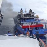 indonesian-passenger-ferry-catches-fire-at-sea,-killing-at-least-5