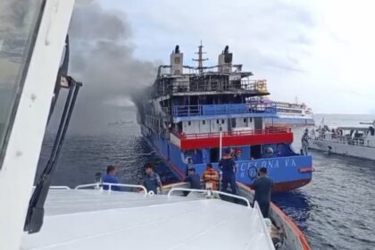indonesian-passenger-ferry-catches-fire-at-sea,-killing-at-least-5