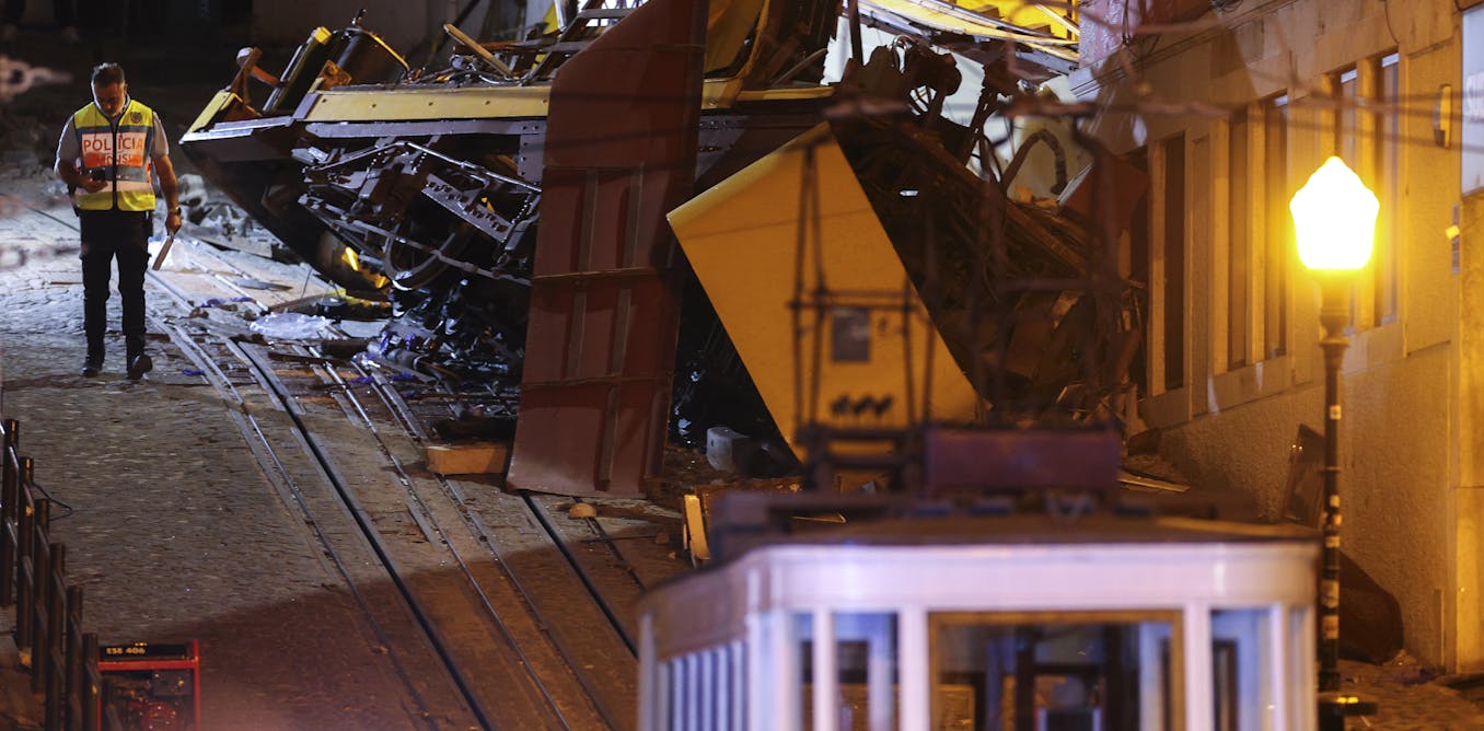 tragedy-has-struck-lisbon’s-funicular-railway.-a-transport-expert-explains-how-these-old-fashioned-trains-work