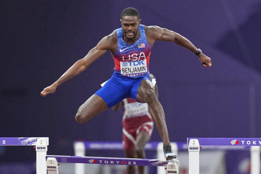 benjamin-wins-400-hurdles,-is-disqualified,-then-given-worlds-gold-medal
