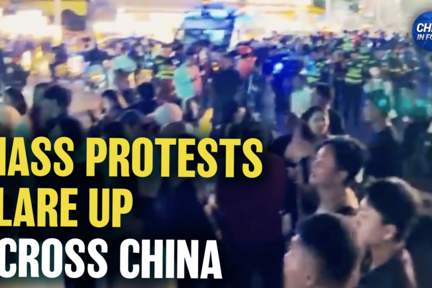 china-protests-flare-up-ahead-of-regime-anniversary;-china’s-economy-staggering:-expert