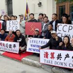 people-protest-outside-san-francisco-chinese-consulate-to-mark-76-years-of-ccp-rule