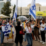 live-now:-view-of-hostages-square-in-tel-aviv,-israel