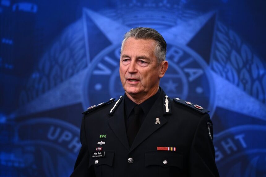 victoria-police-chief-apologises-for-using-official-chopper-to-attend-conference