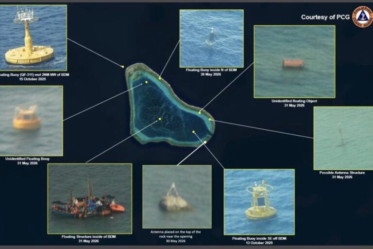 Philippines Urges China to Remove Shoal Platform, Warns Against Artificial Island